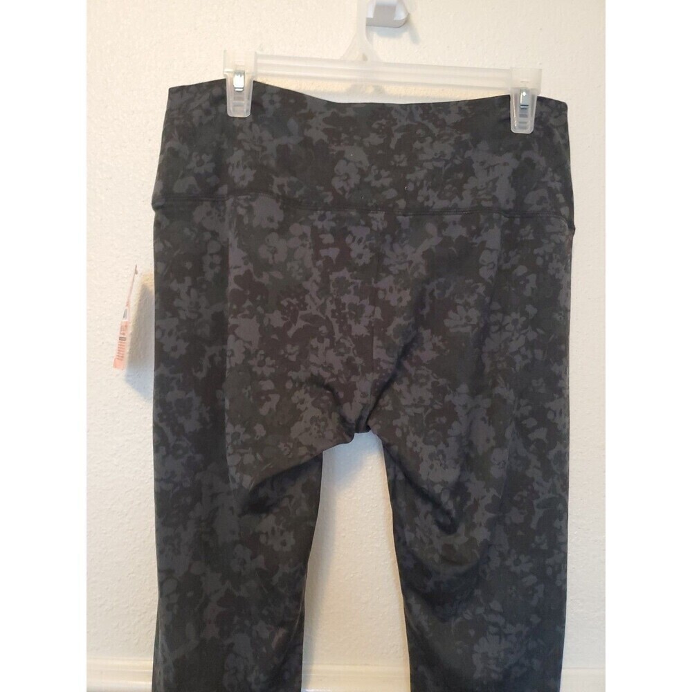 New Womens Member's Mark Lounge‎ Leggings Gray Olive Camououflage Hem Detail XL - Picture 14 of 16